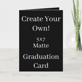 Carte Créez votre propre diplôme en noir
