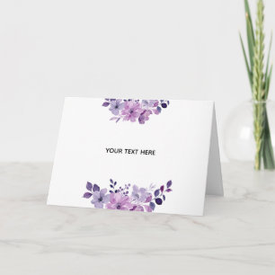 Carte Créez Votre Propre Floral