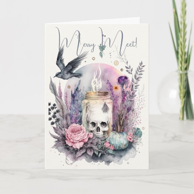 Carte Créez votre propre floral gothique d'automne (Devant)