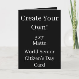 Carte Créez votre propre Journée des seniors du monde no