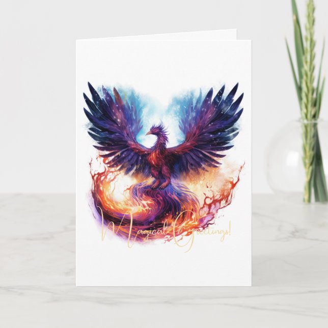 Carte Créez votre propre phénix mythique Firebird (Devant)