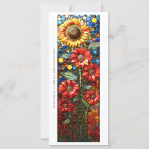 Carte Créez votre propre Signet de mosaïque de tournesol