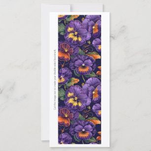 Carte Créez votre propre Signet de panneaux violets pein