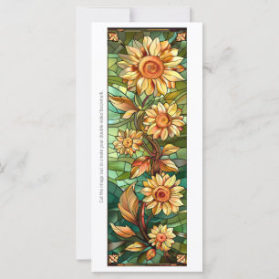 Carte Créez votre propre Signet de tournesols métallique