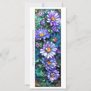 Carte Créez votre propre Signet Gerberas violet en verre