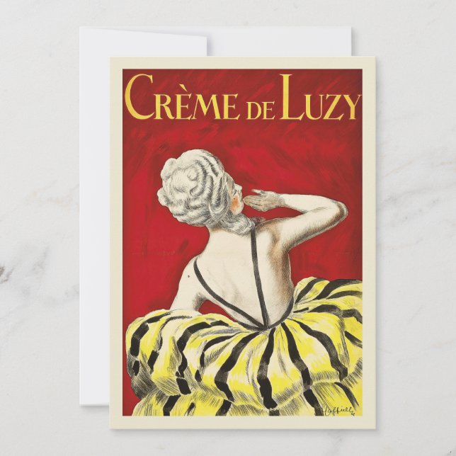 Carte Crème De Luzy | Leonetto Cappiello (Devant)