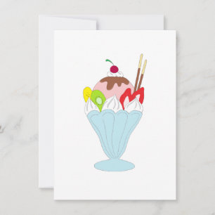 Carte Crème glacée Sundae