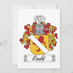 Carte Crest de la famille Rinaldi