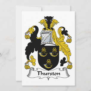 Carte Crest de la famille Thurston