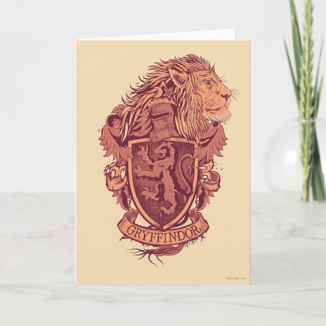 Carte Crête de lion de Harry Potter | Gryffindor (Devant)