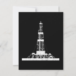 Carte Creuse de forage de champ d'huile