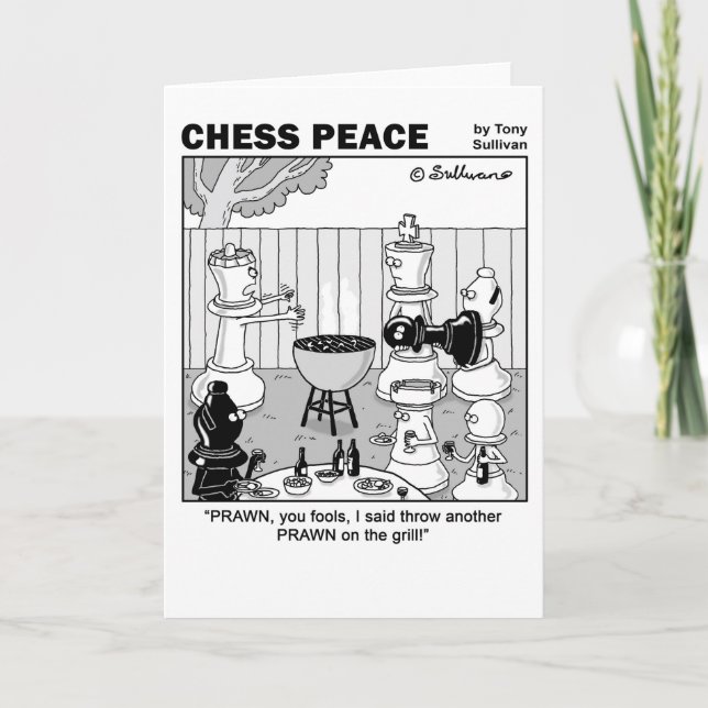 Carte Crevette rose de la bande dessinée de paix (Devant)