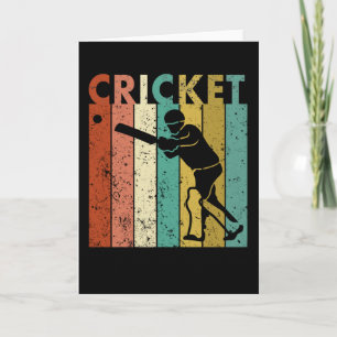 Carte Cricket Bowler chaume Cricketer cadeau