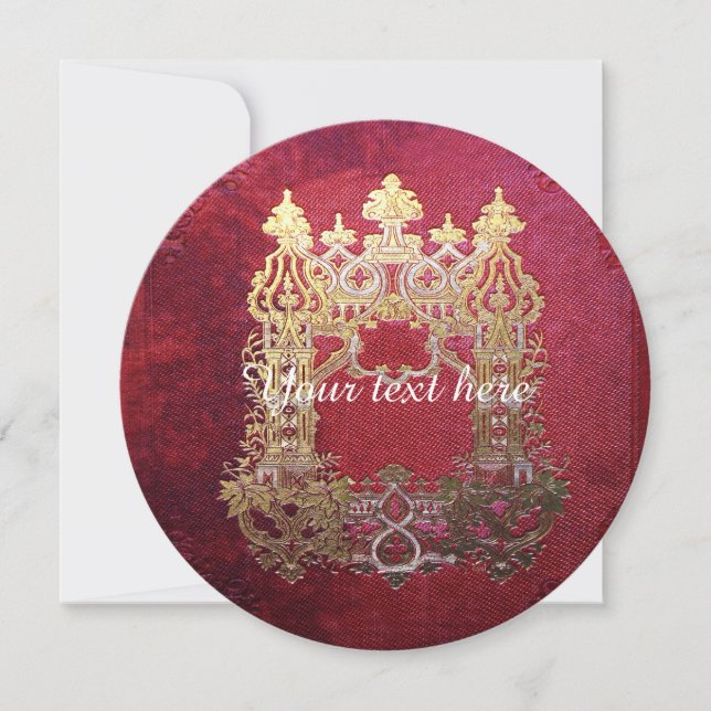 Carte Crimson à l'encre tombée (Devant)