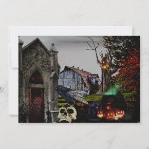 Carte *~* Cristal Corbeau crâne HALLOWEEN CARD