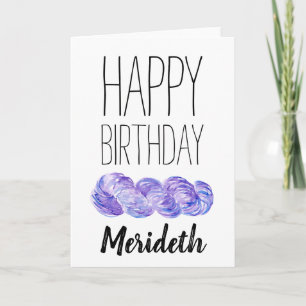 Carte Crochet ou anniversaire personnalisé par tricot