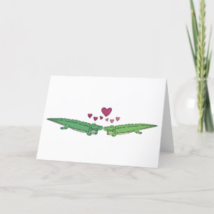 Carte Crocodile I Love You Card