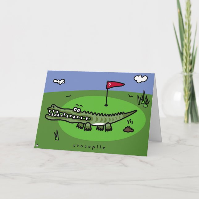 Carte crocopile (Devant)