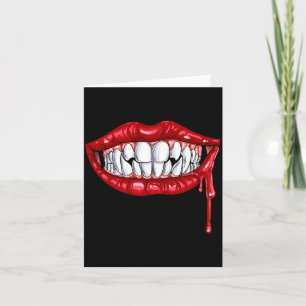 Carte Crocs de vampire pour hommes TH lèvres Halloween C