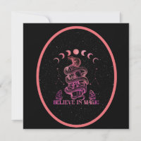 Croire En Magic Celestial Wiccan Art Carré Flat