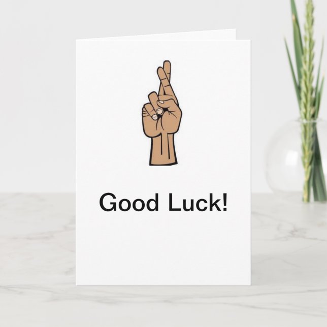 Carte croiser mes doigts (Devant)