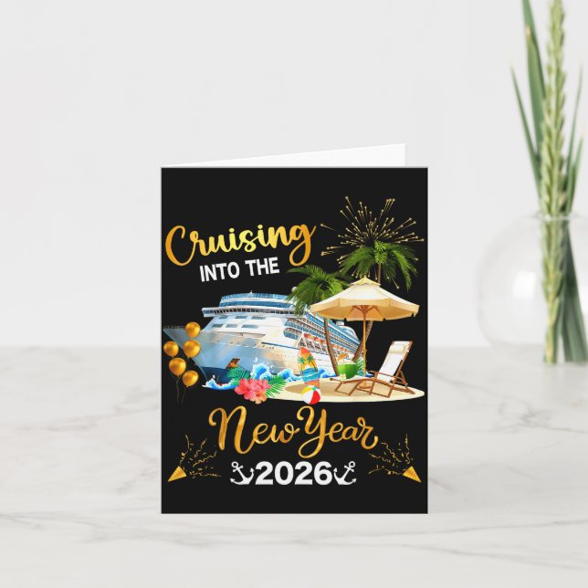 Carte Croisière dans la nouvelle année 2026  (Devant)