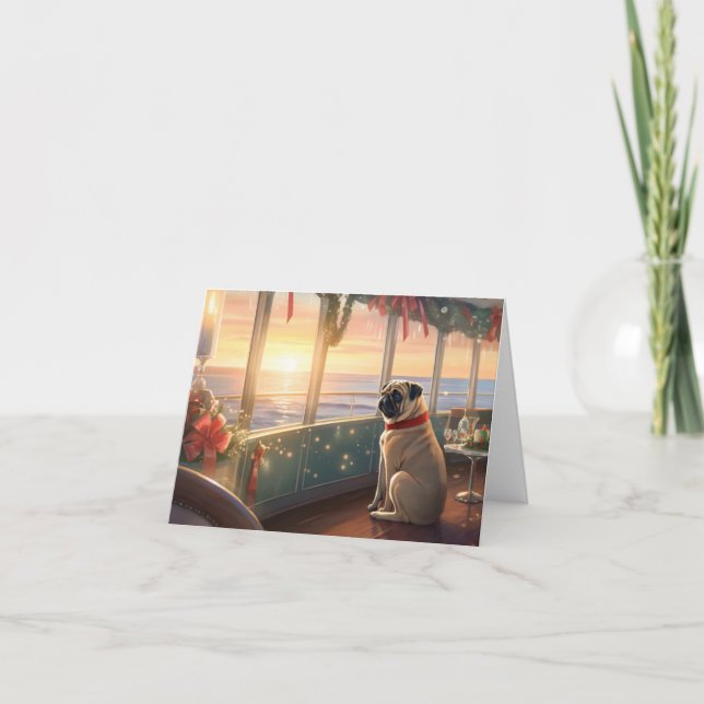 Carte Croisière de Noël carlin : Pawsome Holiday Delft (Devant)