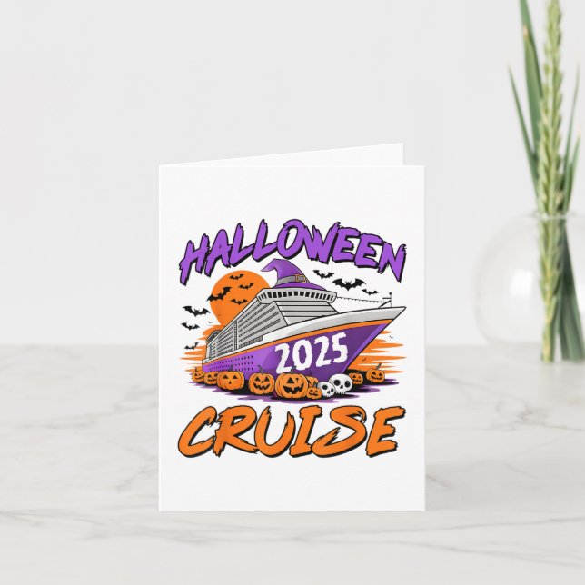 Carte Croisière Halloween 2025 Croisière Halloween en fa (Devant)