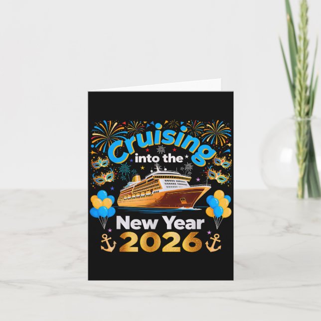 Carte Croisière pour le Nouvel An 2026 : Vacances de Cro (Devant)