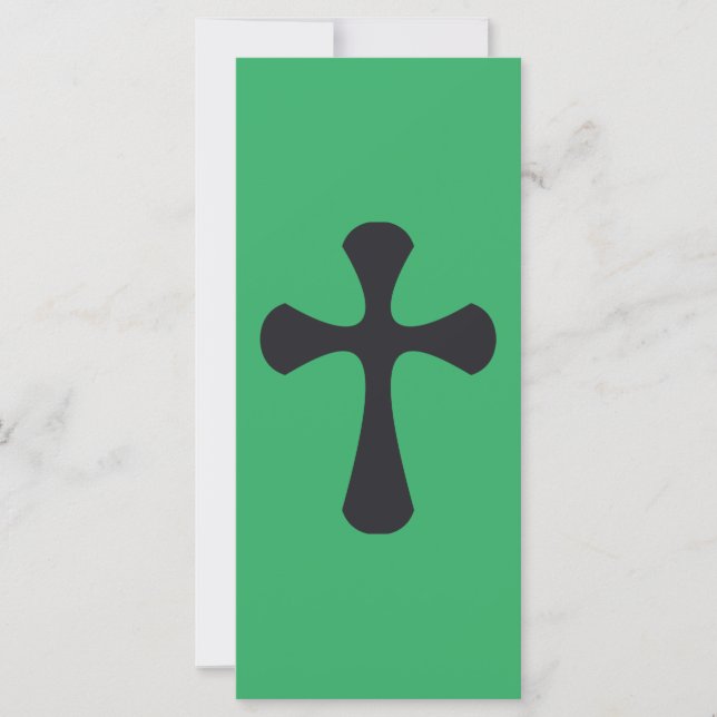 Carte Croix bleue chrétienne (Devant)