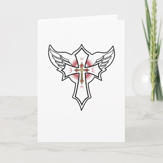 Carte Croix chrétienne (Devant)