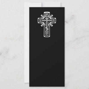 Carte Croix chrétienne orthodoxe