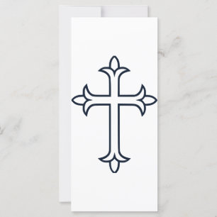 Carte Croix chrétienne typique