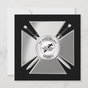 Carte Croix maçonnique