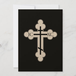 Carte Croix orthodoxe