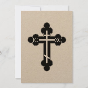 Carte Croix orthodoxe
