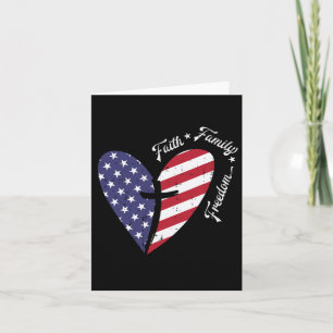 Carte Croix quatrième 4 juillet patriotique chrétien