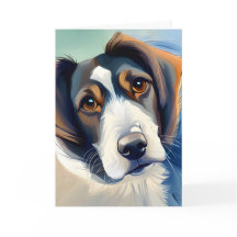Croquis de chien mignon pour Humour d'anniversaire
