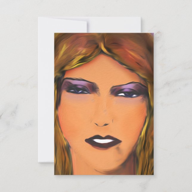 Carte Croquis de femme Sully (Devant)