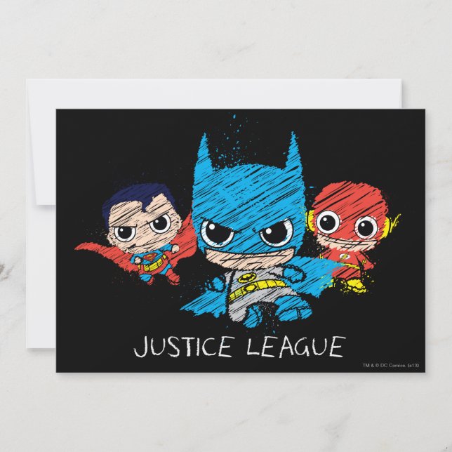 Carte Croquis de la Mini Justice League (Devant)