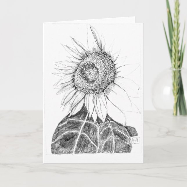 Carte Croquis de tournesol (Devant)