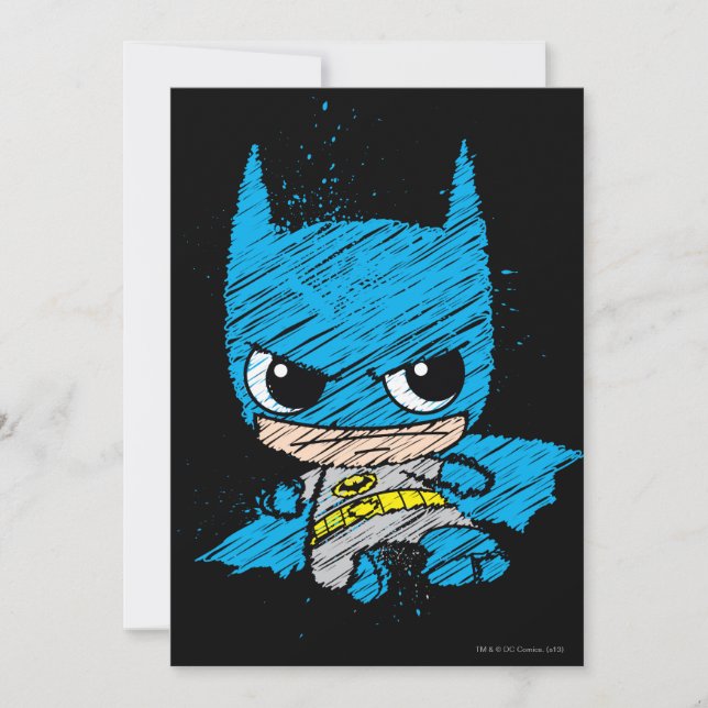 Carte Croquis Mini Batman (Devant)