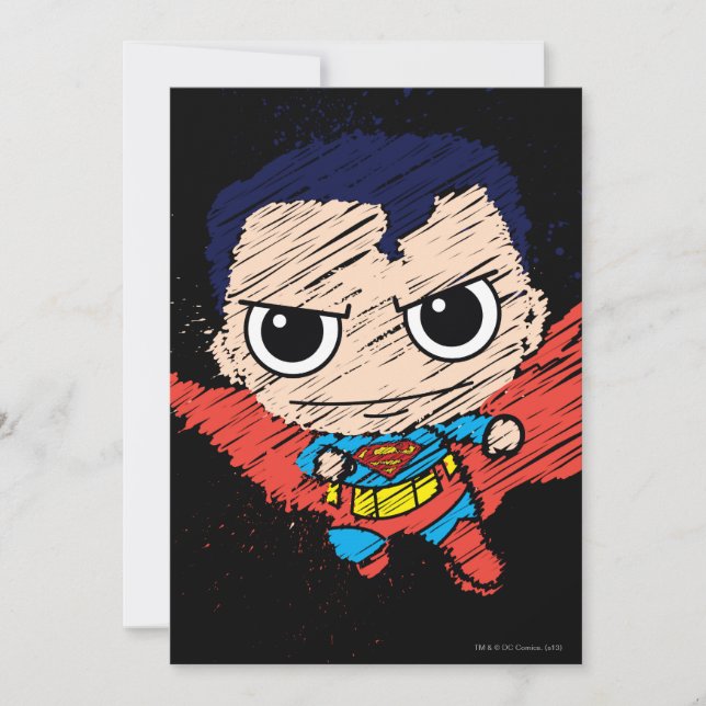 Carte Croquis Mini Superman (Devant)