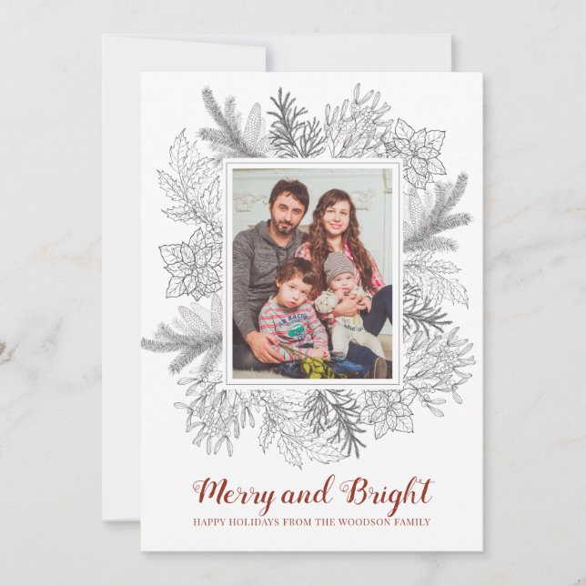 Carte Croquis rustique Joyeux et brillant voiture photo  (Devant)