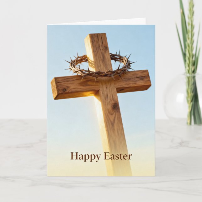 Carte Cross and Blue Sky Easter (Devant)