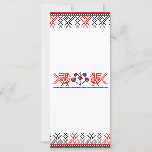 Carte Cross-stitch (Devant)