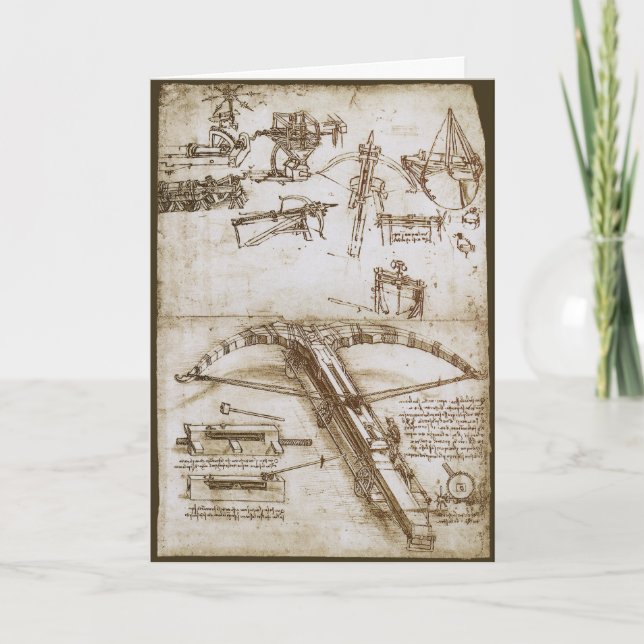 Carte Crossbow Arme géante de Léonard de Vinci (Devant)