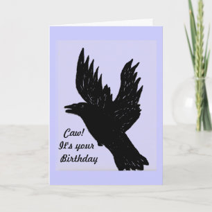 Carte Crow dit caw, c'est ton anniversaire