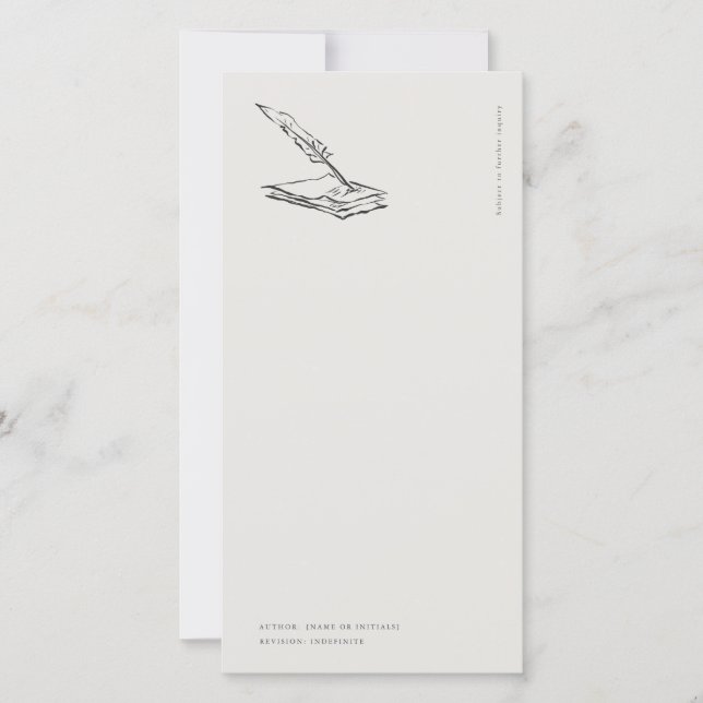 Carte Crow-quilled page- Regency Correspondence (Devant)