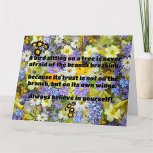 Carte Croyance Empath Citation d'encouragement positif
